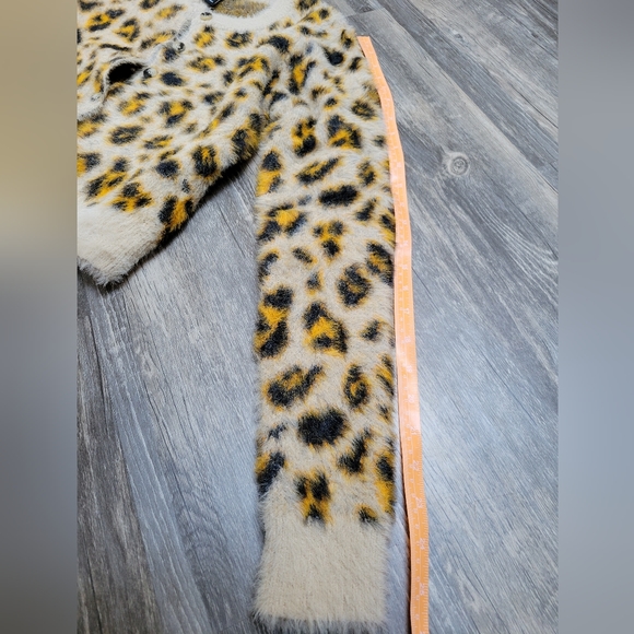 Cheetah Forever 21 Button Up Sweater - Picture 3 of 6